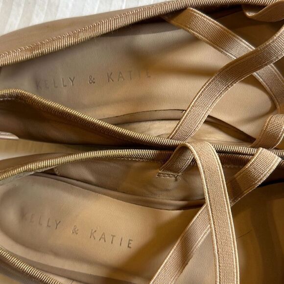 Kelly & Katie Womens Leather Bolshoi Slip-On Ballet Shoes Tan Size 7 - Picture 3 of 8